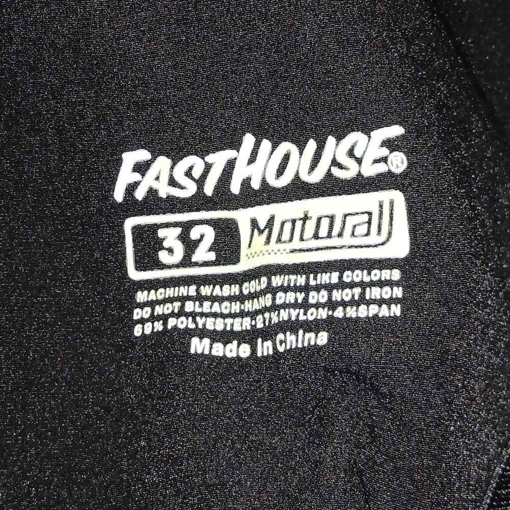 FASTHOUSE Motorall Black Speed Style Dirt Bike/Motorcycle Bib Racing Suit Sz 32 - Picture 13 of 16